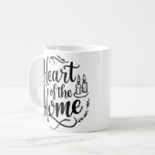 Coeur de la maison | Mug de nom personnalisé (Devant gauche)