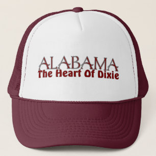 Coeur de l'Alabama des casquettes de Dixie