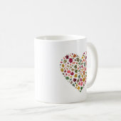 Coeur de l'automne Feuilles Mug (Devant droit)