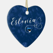 Coeur de l'Estonie, ornement d'arbre de Noël, (Droite)