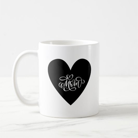 Coeur de maman Mug - Élégant et aimant (Gauche)