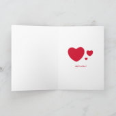 COEUR DE MON ÂME / Carte de Saint Valentin pliée (Intérieur)