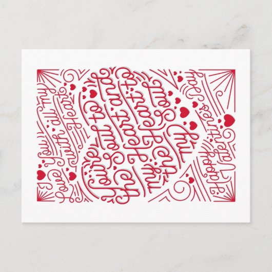 COEUR DE MON ÂME / Carte postale de la Saint Valen (Devant)