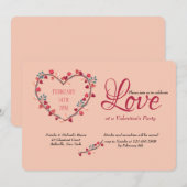 Coeur de mon coeur Valentine's Day Invitation (Devant / Derrière)