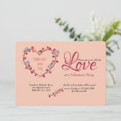 Coeur de mon coeur Valentine's Day Invitation (Debout devant)