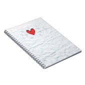 Coeur de papier de carnet (Côté Droit)