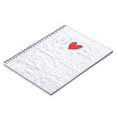 Coeur de papier de carnet (Côté gauche)