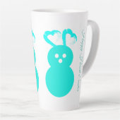 Coeur de Pâques Rabbit Latte Mug (Angle droit)