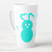 Coeur de Pâques Rabbit Latte Mug (Angle gauche)