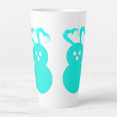 Coeur de Pâques Rabbit Latte Mug (Devant)