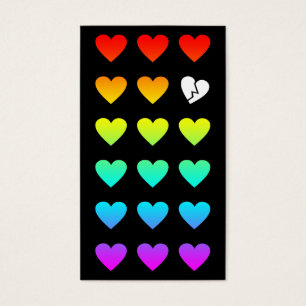 coeur de paria d'arc-en-ciel