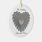 Coeur de perles photo Ornement (Droite)