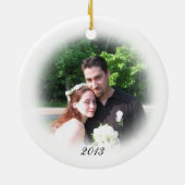 Coeur de perles photo Ornement (Dos)