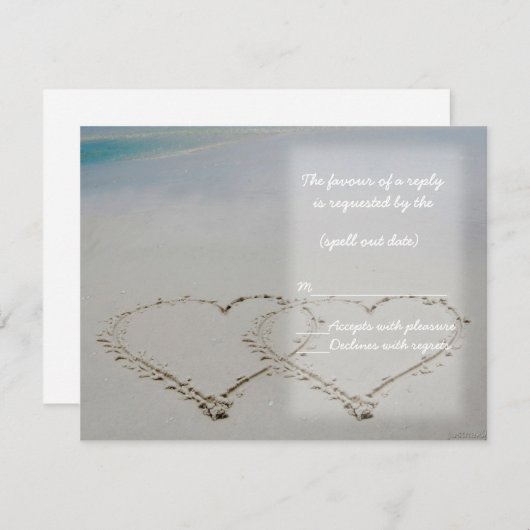 coeur de plage rsvp (Devant / Derrière)