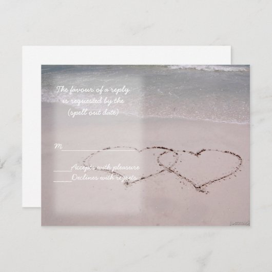 coeur de plage rsvp (Devant / Derrière)
