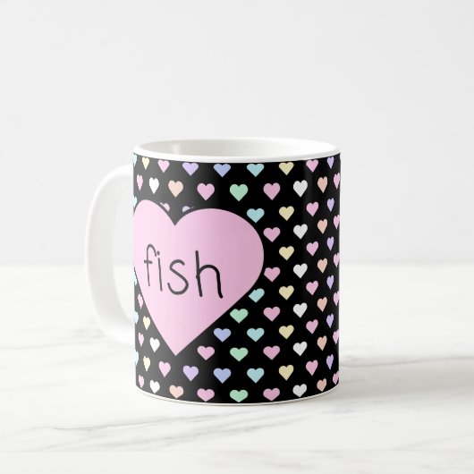 Coeur de poisson Mug (Devant gauche)