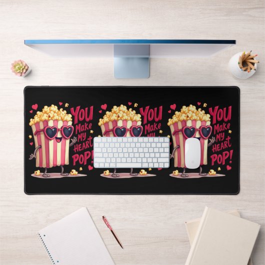 Cœur de Popcorn Design de la Saint-Valentin Pop (Bureau 1)