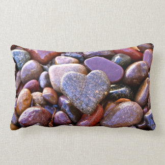 Coeur de roche de rivière, coussin lombaire, vers