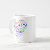 Coeur de séance d'entraînement - tasse (Devant gauche)