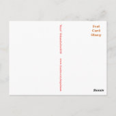 COEUR de Steampunk de carte postale de rouge de (Dos)