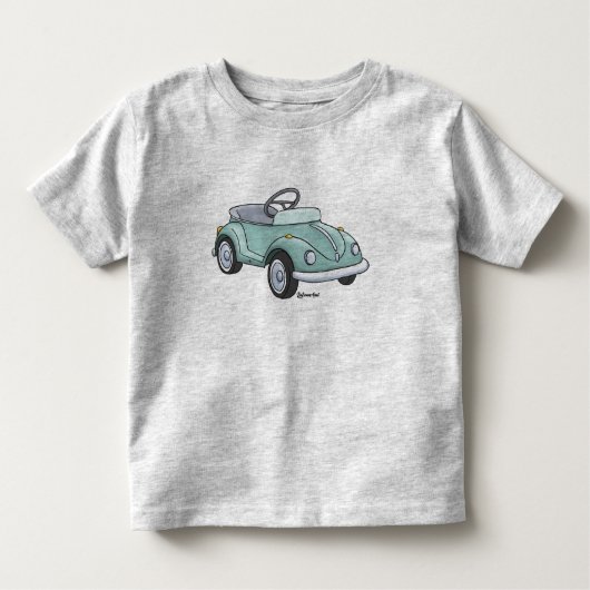 Coeur de t-shirt avec une voiture étagée (Devant)