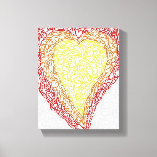 Coeur de toile plaquée or (Recto)