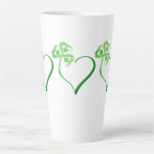 Coeur de trèfle latte Mug (Devant)