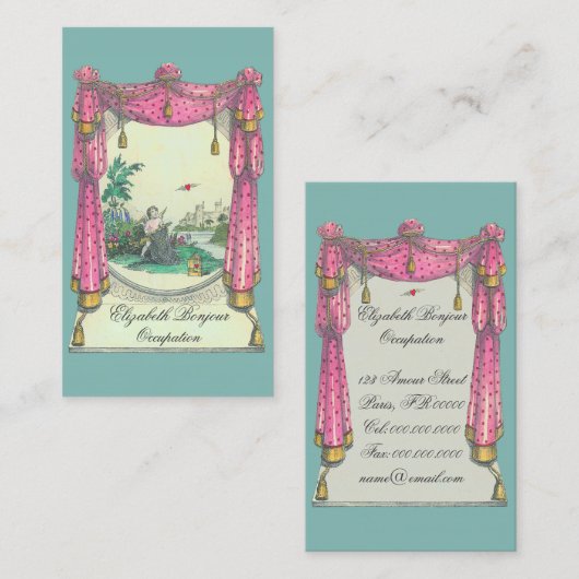 Coeur de vol - carte de visite (Devant / Derrière)