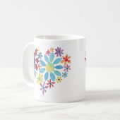 Coeur des fleurs Café Mug (Devant gauche)