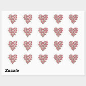 Coeur des fleurs - Stickers (Feuille)