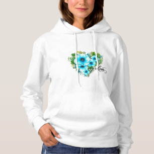 Coeur des fleurs Sweat - shirt à capuche de cultur