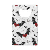 Coeur d'Halloween avec ailes de chauve-souris noir (Dos)