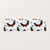 Cœur d'Halloween avec ailes de chauve-souris noire (Outside Unfolded)