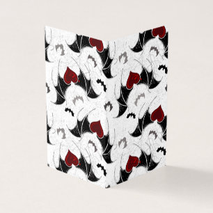 Cœur d'Halloween avec ailes de chauve-souris noire