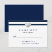 Coeur d'huile d'argent + rayures RSVP (Devant / Derrière)