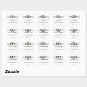 Coeur Diamant Noir & Blanc Enregistrer Les Sticker (Feuille)