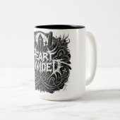 Coeur divisé - Mug de cimetière (Devant droit)