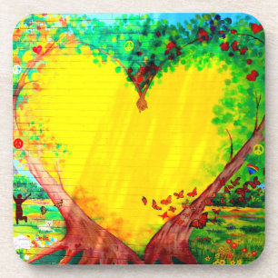 coeur d'or dessous de verre