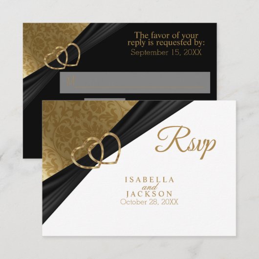 Coeur d'or - RSVP (Devant / Derrière)