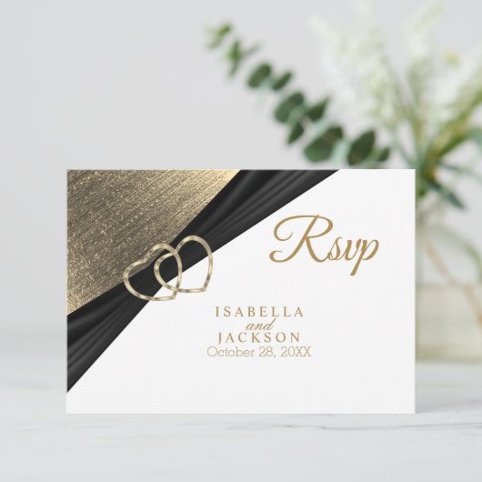 Coeur doré clair - RSVP (Debout devant)