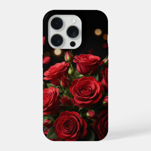 Cœur Doré Élégant – Coque iPhone 15 Pro Valentin