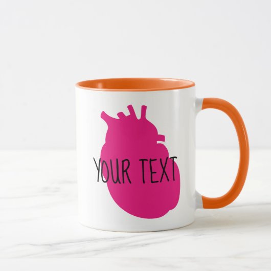 Coeur d'organe | Mug personnalisable (Droite)