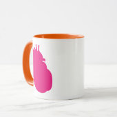 Coeur d'organe | Mug personnalisable (Devant gauche)