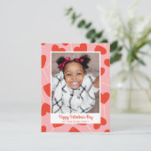 Coeur doux Lollipops Saint Valentin Carte photo (Debout devant)