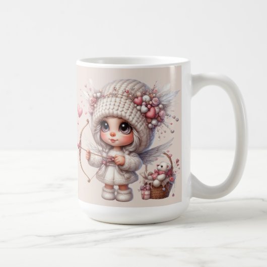 Coeur doux Valentines céramique 15 oz Mug (Droite)