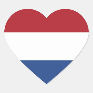Cœur Drapeau de Pays-Bas Heart Sticker
