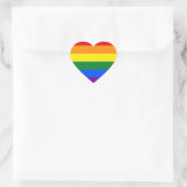 CŒUR DRAPEAU GAY PRIDE DE RAINBOW | STICKER (Sac)