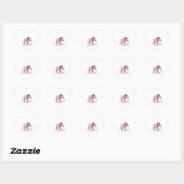 Cœur Drôle mignon couché sur le Sticker Cloud (Feuille)