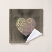 Coeur du 22e anniversaire du Mariage (Gant de toilette)