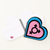 Coeur du Carnet Spiral de la Trans Pride (Intérieur)